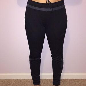 Black with grey striped Adidas climacool pants